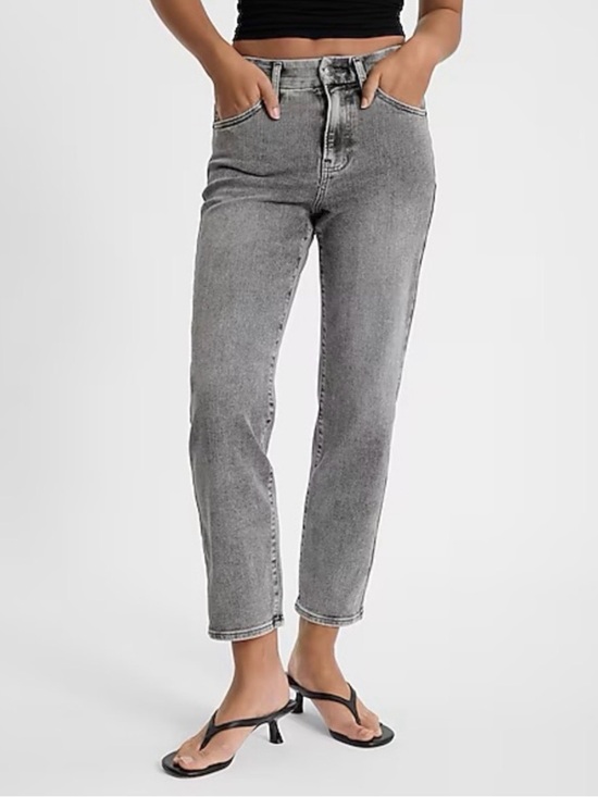 Express Denim - Express High Rise Straight Ankle Jeans